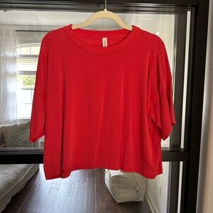 Lululemon boxy tee in red